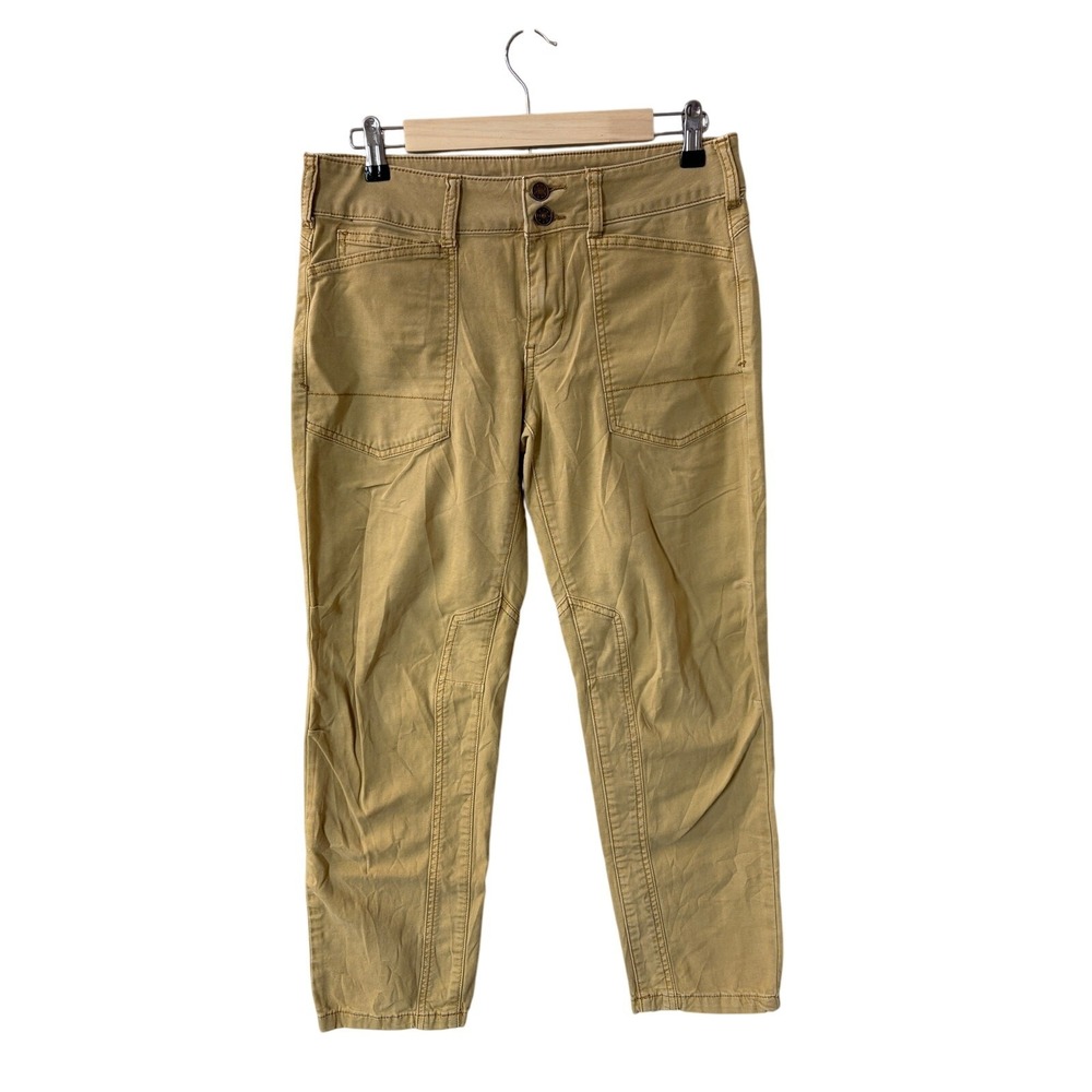 Anthropologie Pilcro Sz 27 The Wanderer Low Rise Ankle‎ Pants Khaki